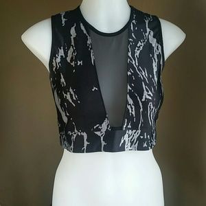 Mesh sport bra